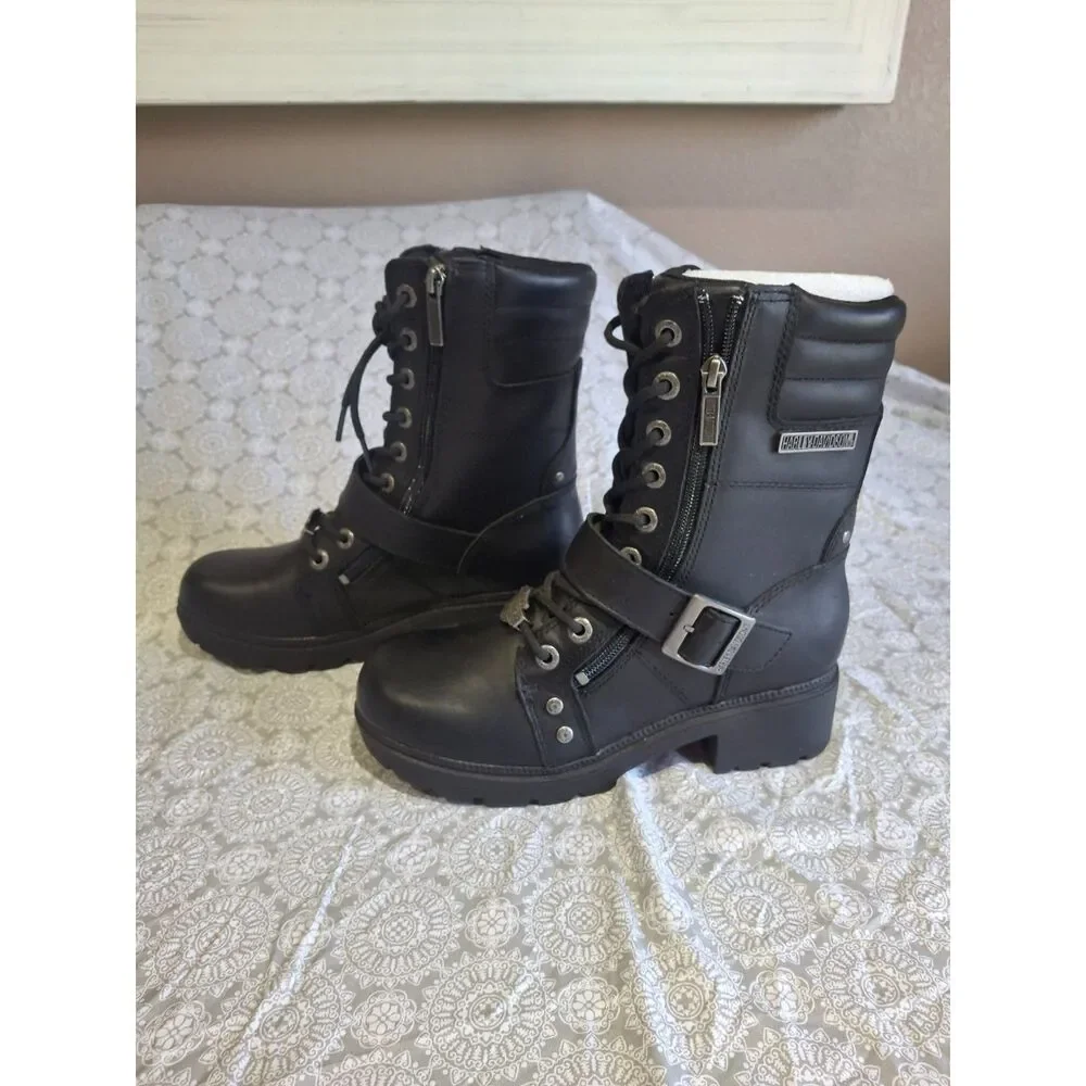 HARLEY DAVIDSON WOMENS SIZE 8 BIKER BOOTS